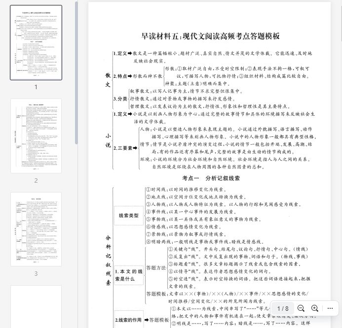 七下早读阅读考点-1  第1张
